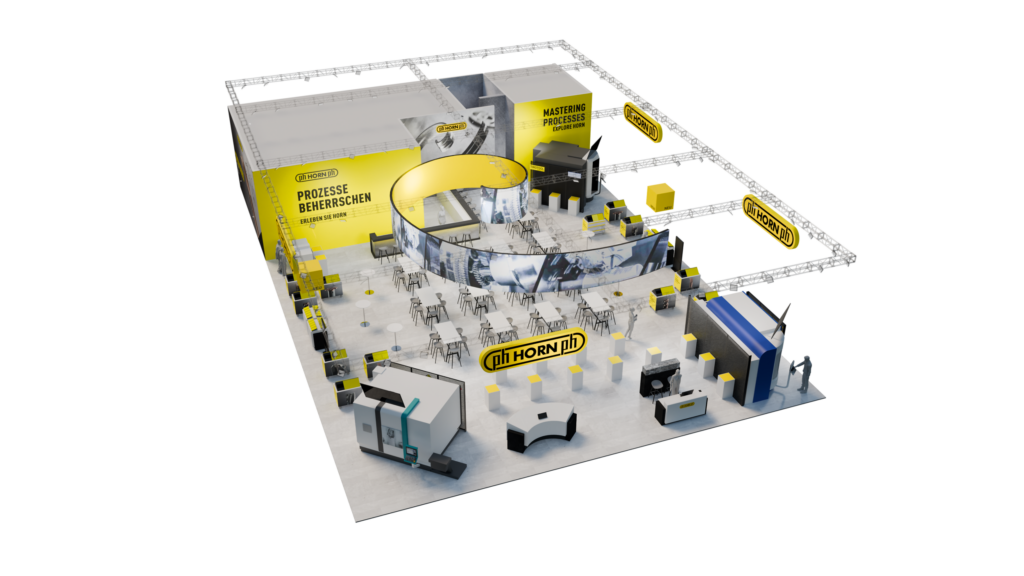 Paul Horn zeigt in Hannover auf 580 Quadratmetern Zerspanung pur.