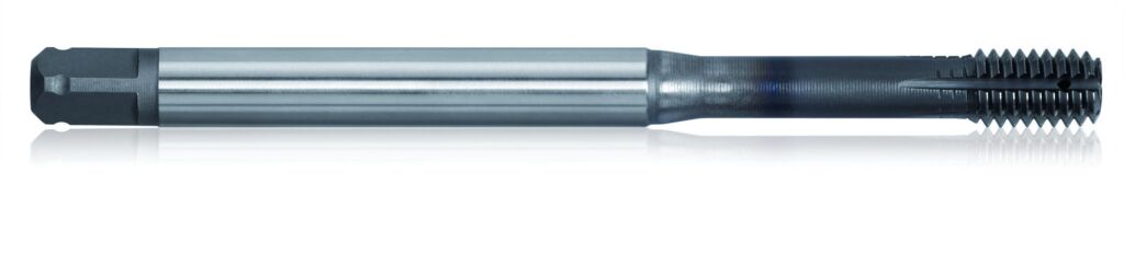 Beim Gewindespezialisten Bass aus Niederstetten laufen Gewindefurcher unter dem Produktnamen 'Duramax'. Abgebildet ist der speziell f&uuml;r die Aluminiumbearbeitung ausgelegte Furcher 'GAL'.