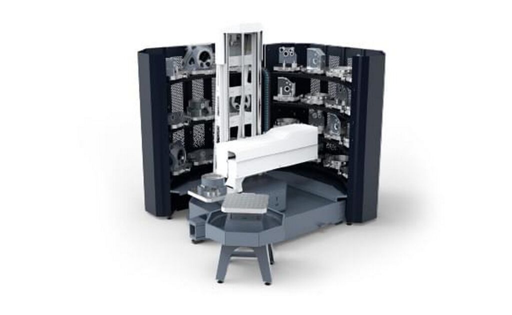 F&uuml;r Rundspeichersysteme, wie das PH Cell 300 von DMG Mori, wurden die neuen Rundachslager YRTCG und YRTAG konzipiert.