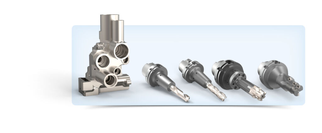 Hohe Wiederholbarkeit der Produktion und zuverl&auml;ssige Prozesse stehen im Fokus bei der Prozessauslegung von Hydraulikventilgeh&auml;usen f&uuml;r Flugzeuge. Die Generic Component ist keine Nachempfindung eines Kundenbauteils, sondern eine Konstruktion auf Basis rea