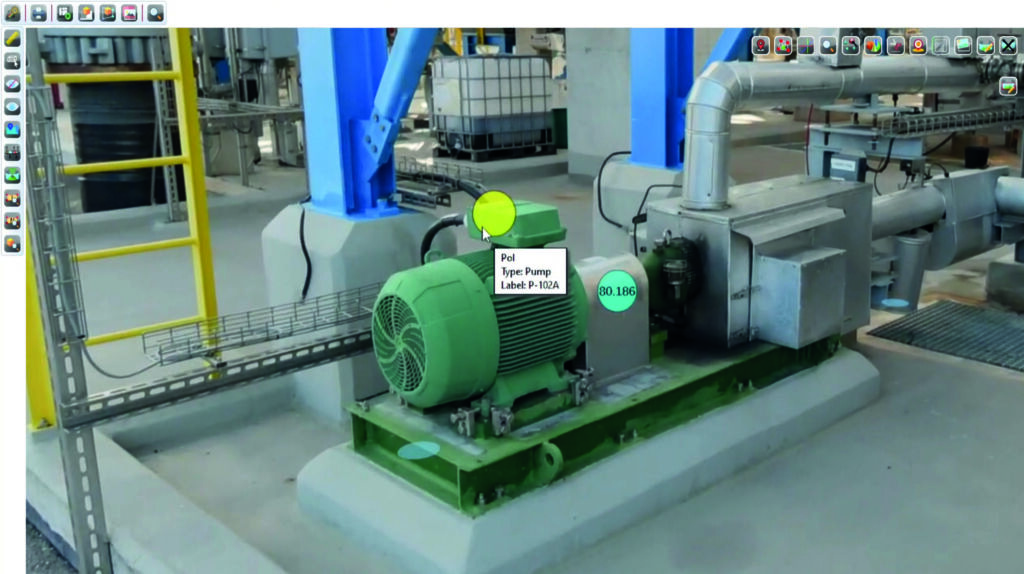 Die KI f&uuml;hrt den Nutzer zum gesuchten Objekt im Modell.