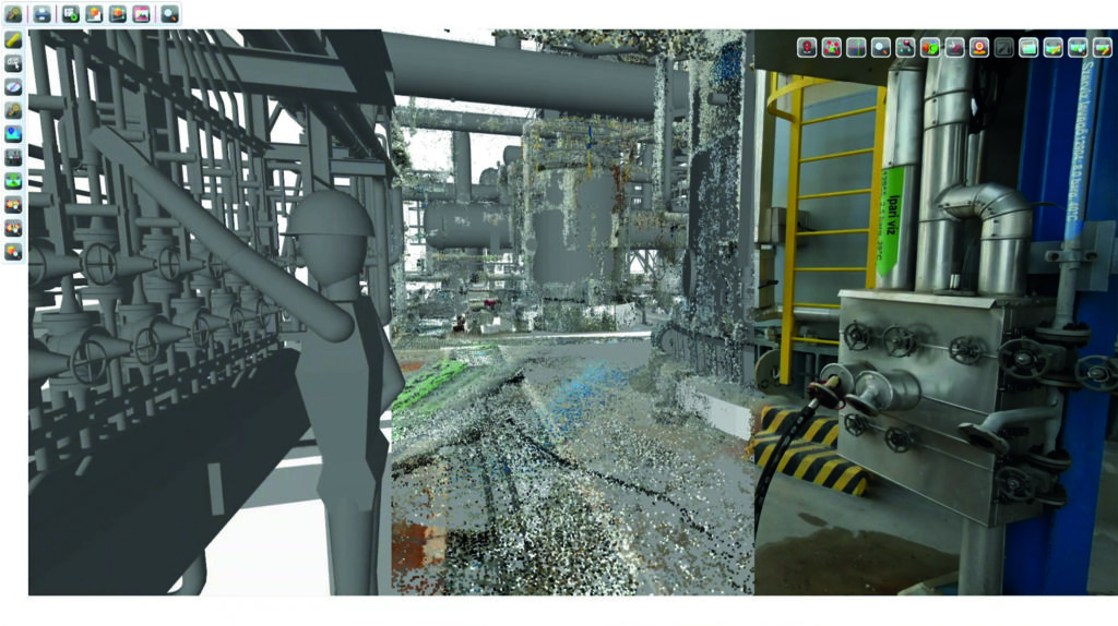 Nutzer k&ouml;nnen alle m&ouml;glichen Modelle im System abrufen, seien es 3D-Modell-Punktwolken oder auch fotorealistische Abbildungen.