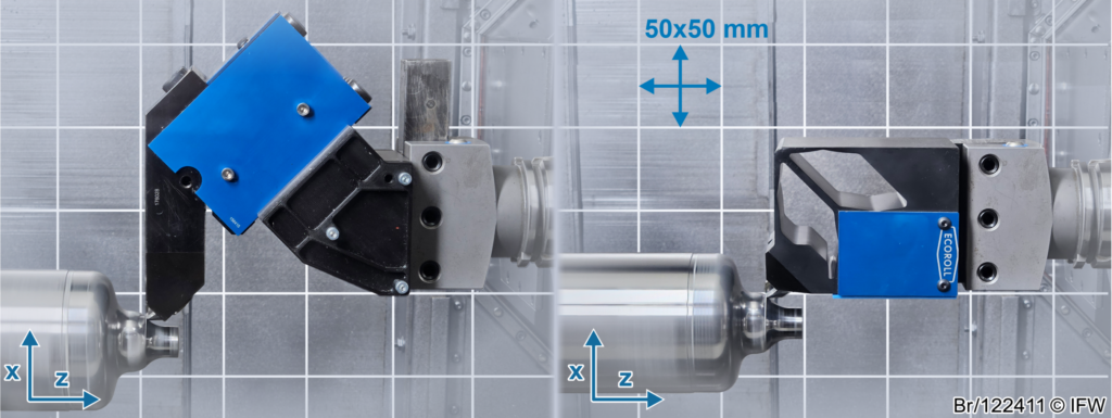 Gr&ouml;&szlig;envergleich des Sens-Werkzeugs (links) mit dem neuen SIF-Werkzeug (rechts)