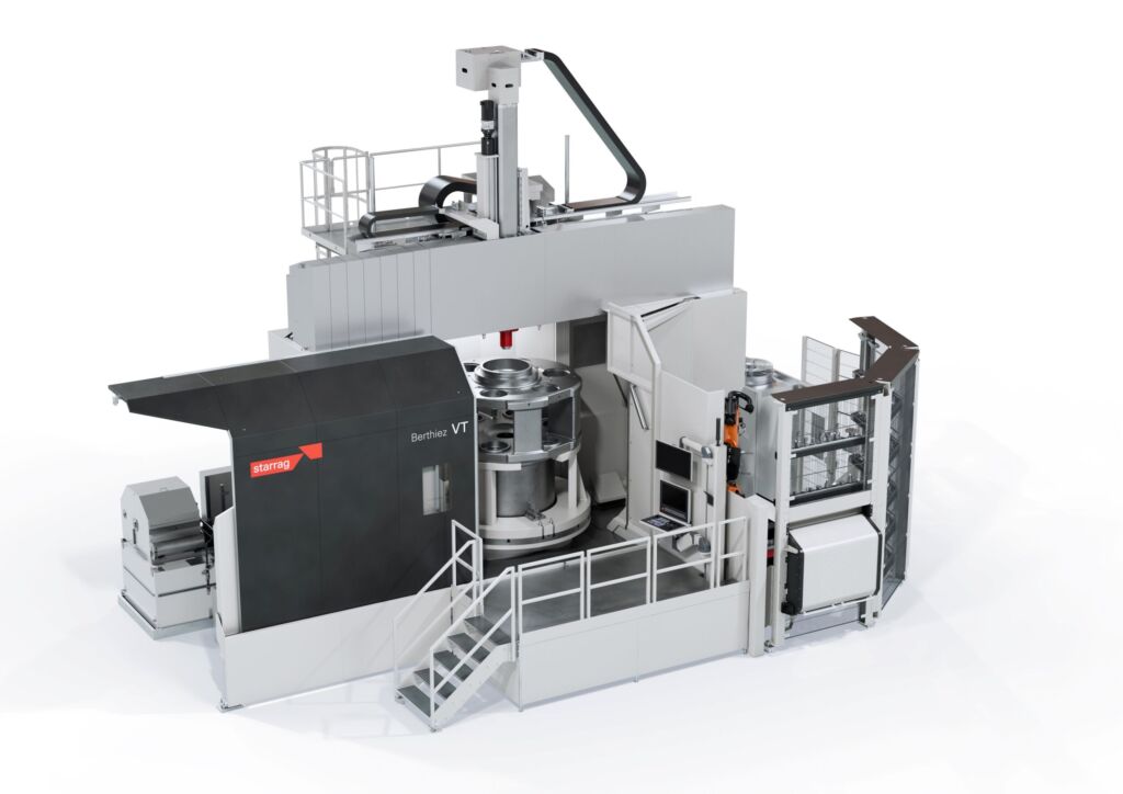 Komplettbearbeitung &agrave; la carte: Modulare Zusatzaggregate erlauben auf der Berthiez VT 14 die Kombination von Drehen, Fr&auml;sen, Bohren und Schleifen auf einer Maschine.
