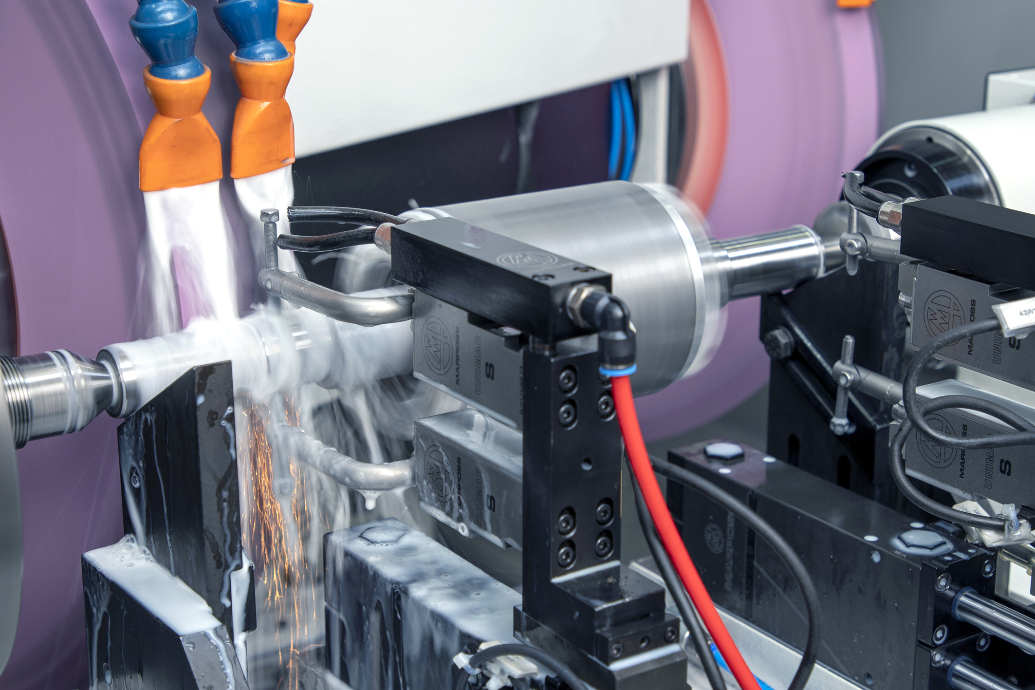 Die Auswuchtsysteme von Marposs Dittel tragen wesentlich dazu bei, Schwingungen zu minimieren.