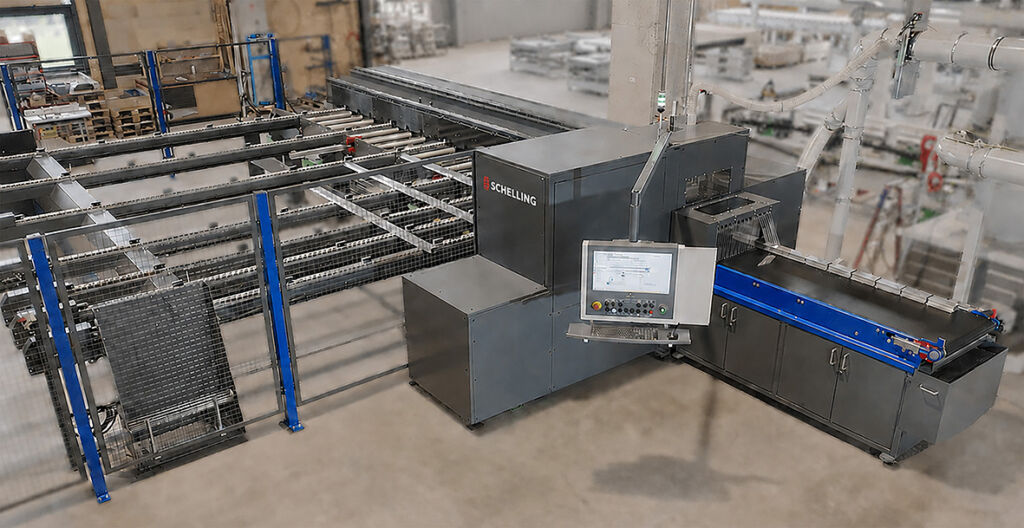 Serien-Power beispielsweise f&uuml;r Aluminium-Service-Center: Die neue Abl&auml;ngs&auml;ge xm 250 von IMA Schelling Precision ist mit 62kW Motorleistung auf anspruchsvolle Schnittaufgaben ausgelegt. 