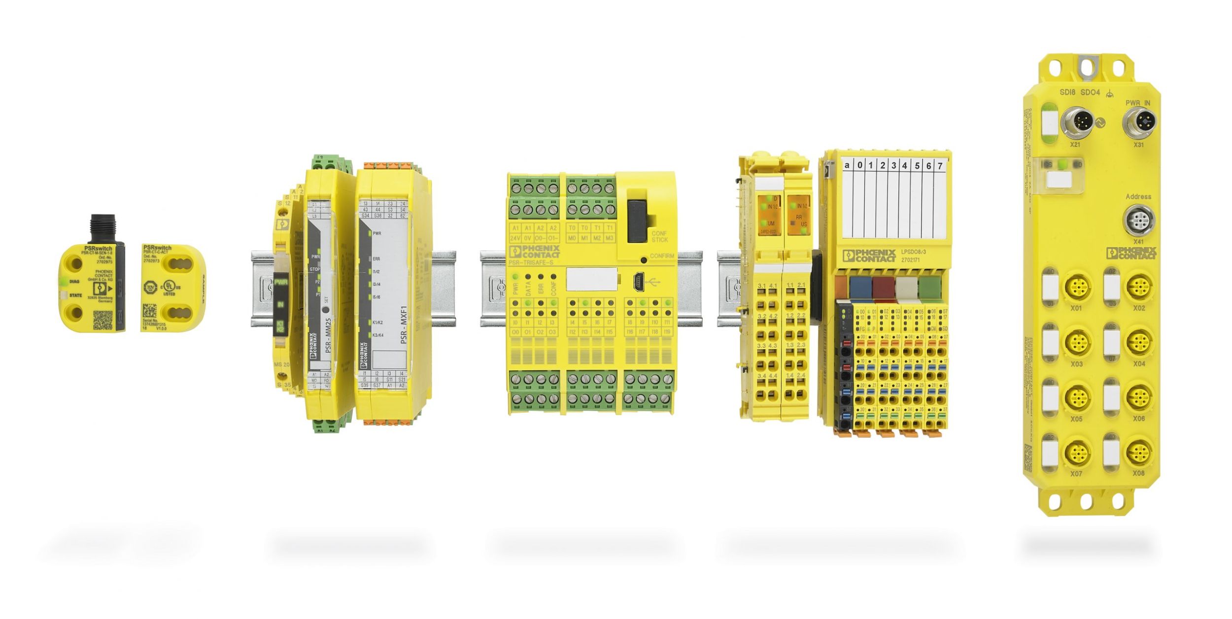 Direkt im Feld montierte Safety-Module Axioline E