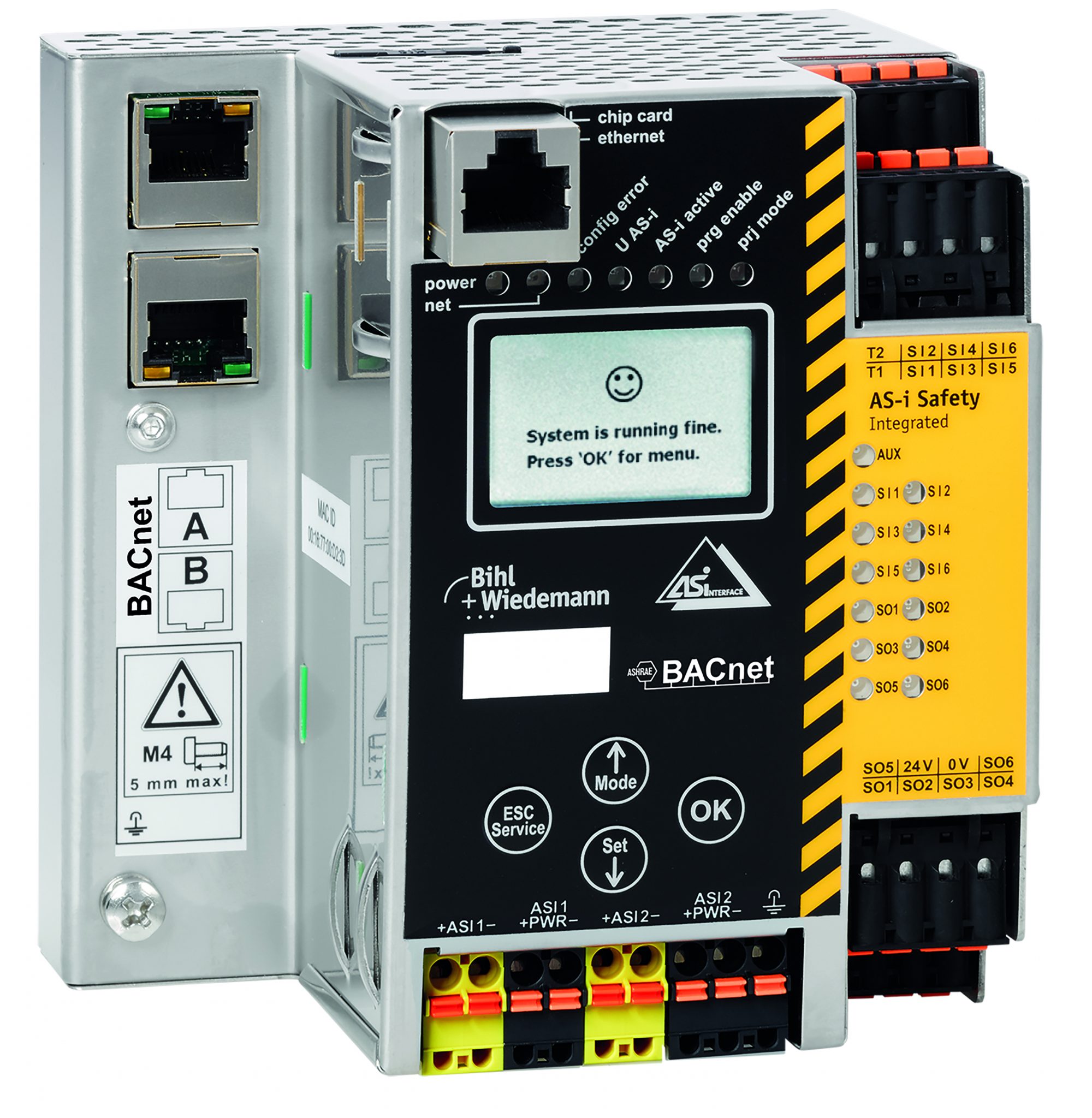 ASi-BACnet/IP-Controller mit integrierter Sicherheitseinheit ...