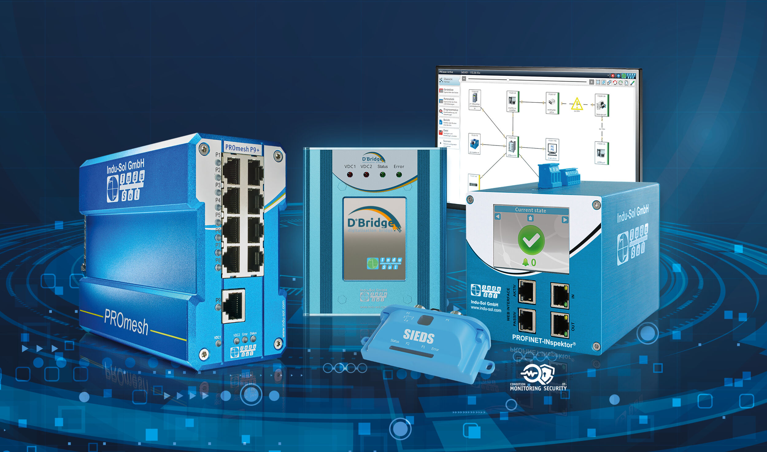 System für Condition-Monitoring und OT-Security