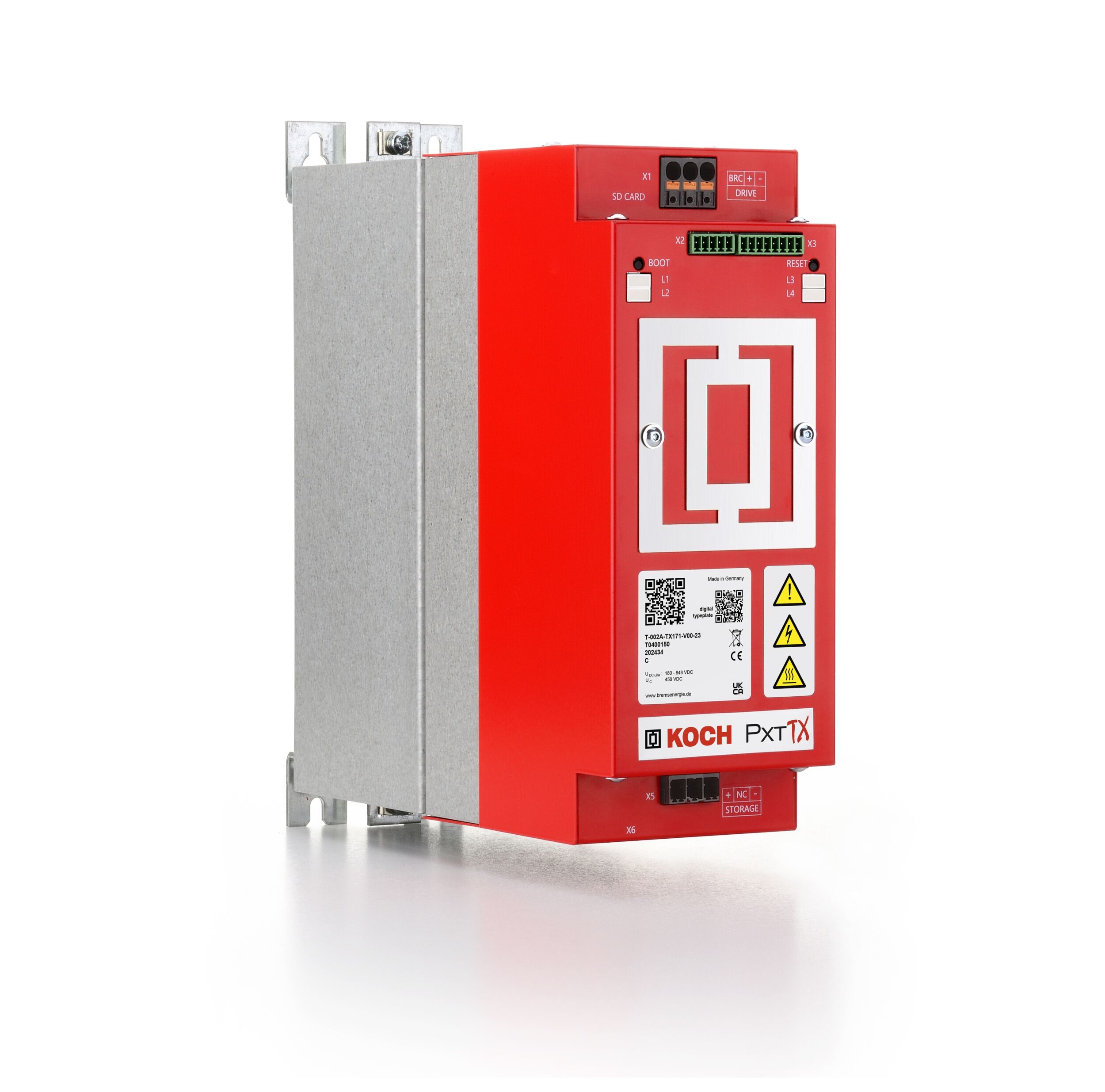 Speziell für die Anwendung in Umgebungen mit Schwebstoffen in der Luft: PxtTX, hier mit 2kJ-Speichervolumen.