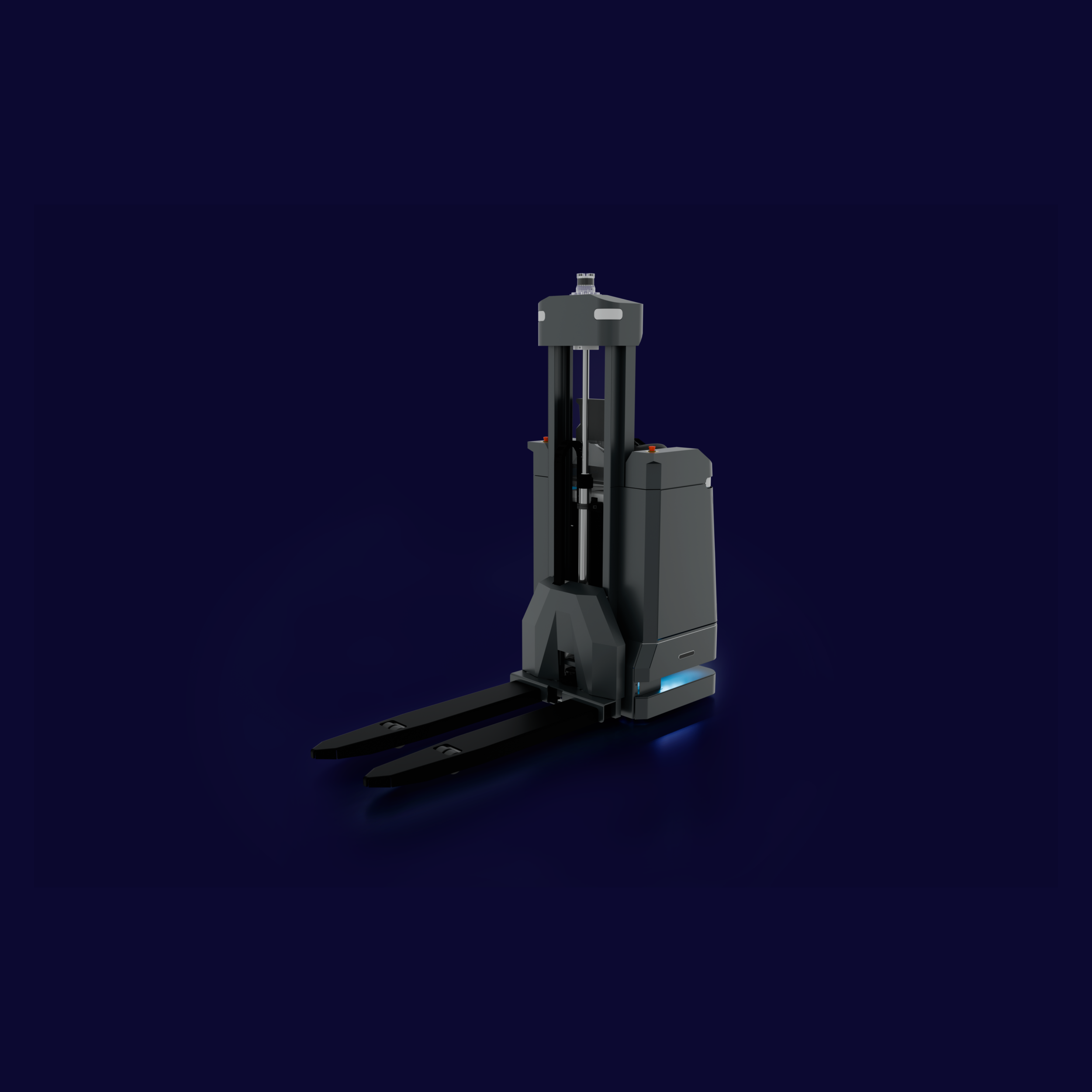 Auf dem Gemeinschaftsstand von UR und MIR ist unter anderem der neue Hybrid-Hubwagen Pallet Jack zu sehen.