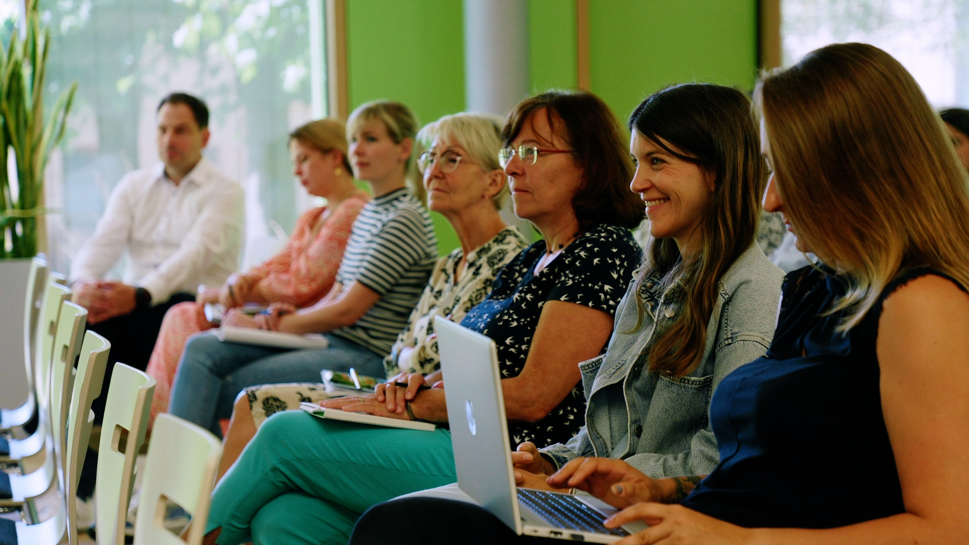 Freude bei der Abschlusspräsentation.