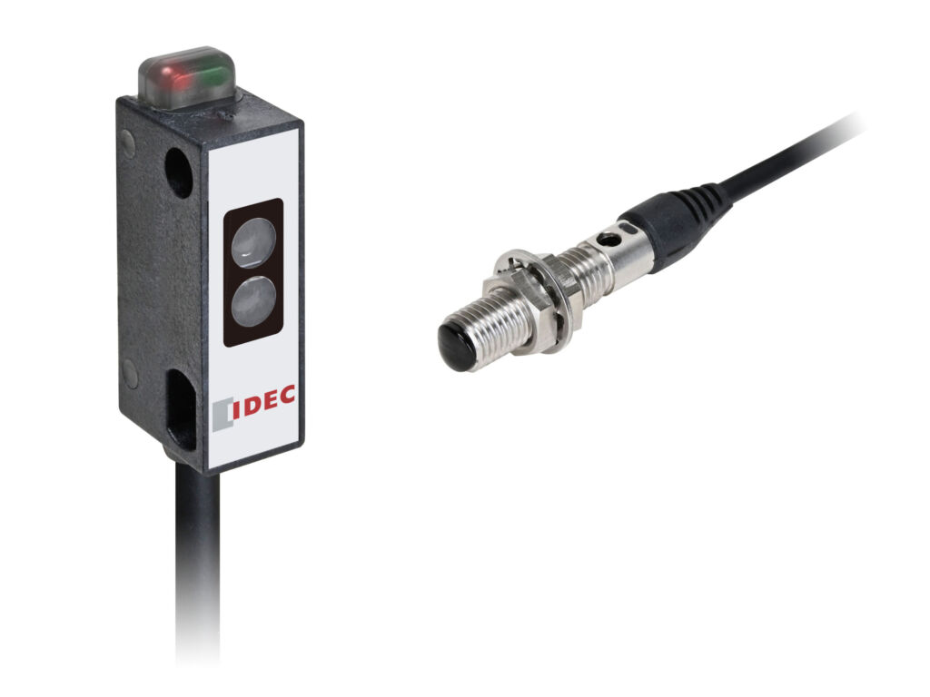 Die Subminiatur-Lichtschranken der Serie SA1N sind als Blockmodell (links) oder als Zylindermodell (rechts) erhältlich.