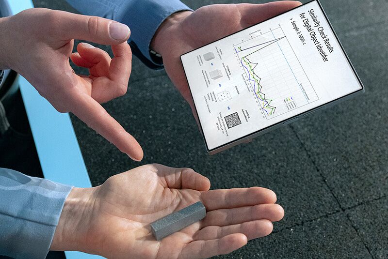 Der digitale Objekt-Identifikator verknüpft Produktdaten eindeutig und fälschungssicher mit realen Bauteilen.