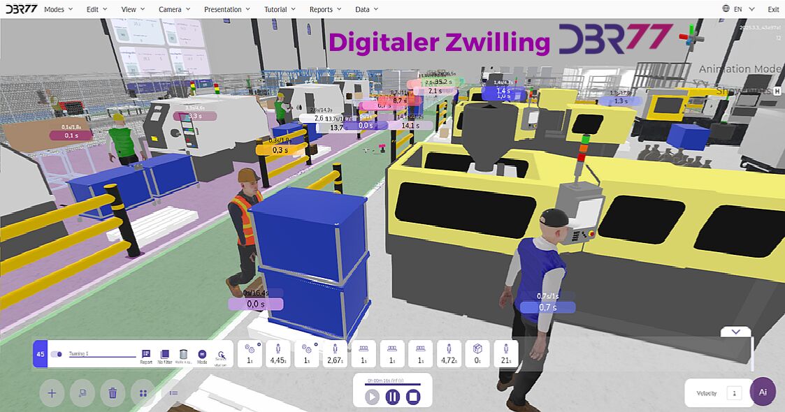 Mit der Digital Twin Software von DBR77 lassen sich Anlagen einfach digitalisieren und für Datenanalysen nutzen.