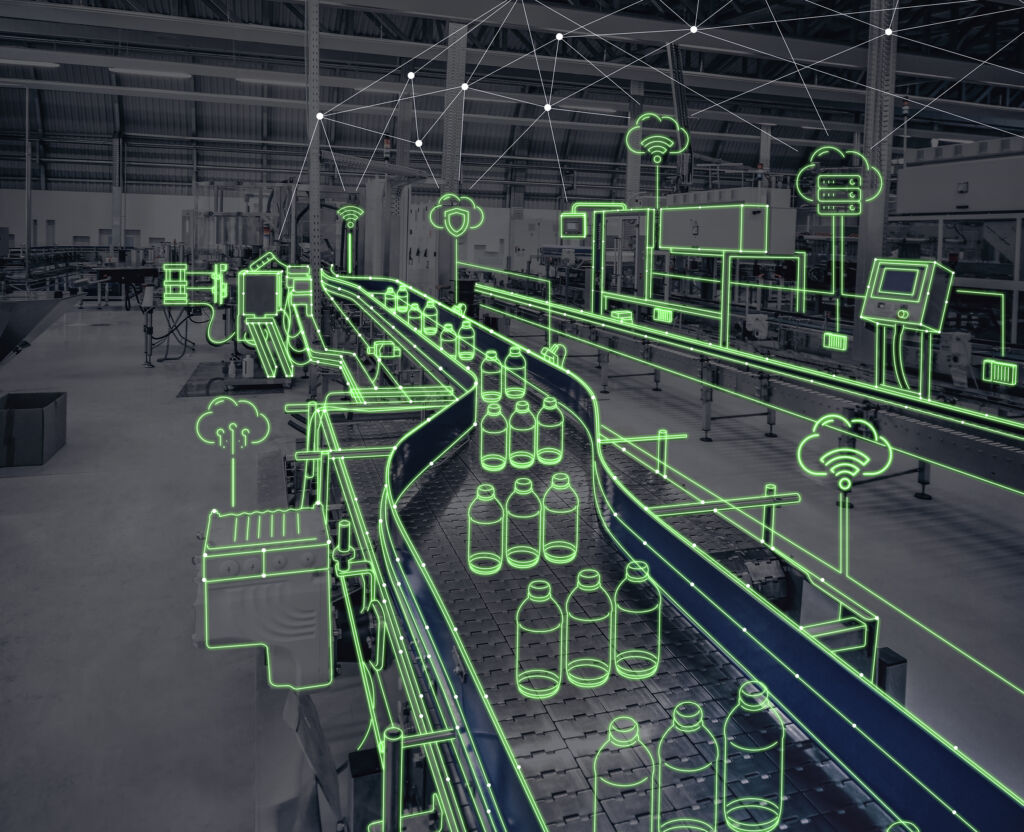 Das Emerson-Team installierte die Lösung zur Druckluftüberwachung an der Hauptdruckluftleitung einer Abfüllanlage und stellte innerhalb einer halben Stunde die Verbindung zur Cloud her.