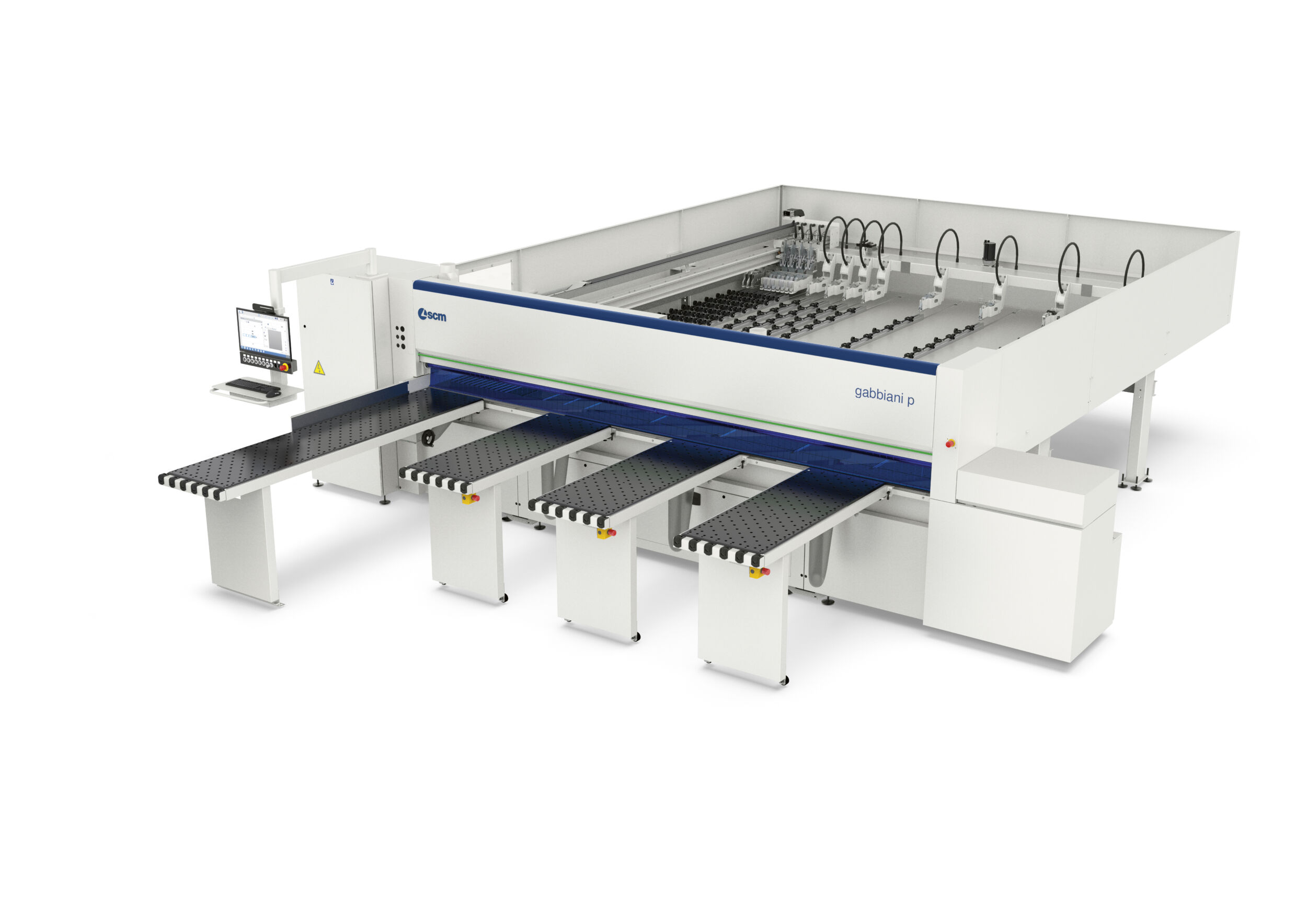 Die Gabbiani P95 ist eine Lösung für kleine Unternehmen und schneidet Einzelplatten und stapelt Platten.