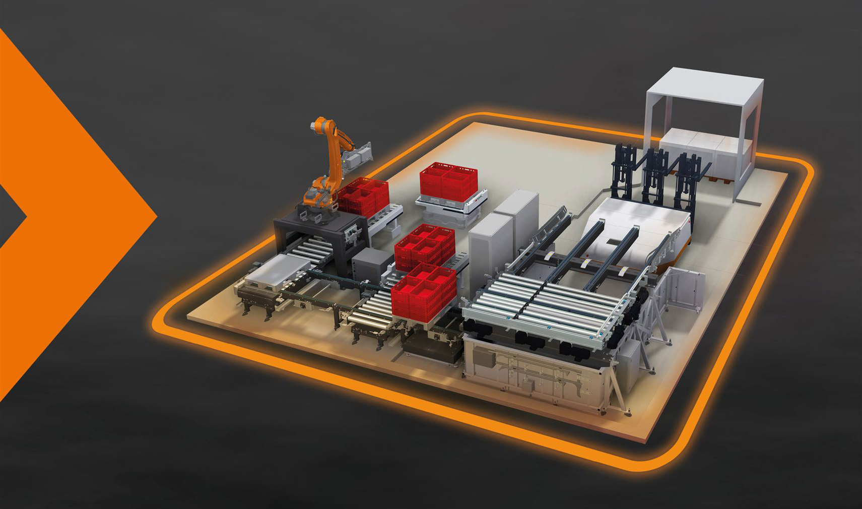Trapo auf der Logimat 2026: 'Efficiency in Motion.' - Inbound to outbound. One connected material flow. Mit Live-Demo aus Be-/Entladung, Fördertechnik, AMR, Robotik und TIM.