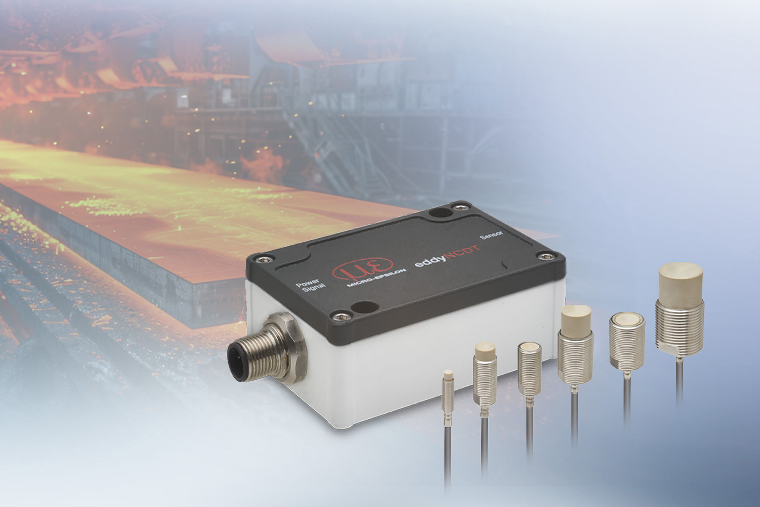 Mit der EddyNCDT-Serie bietet Micro-Epsilon hochauflösende Wirbelstrom-Sensoren und Controller, die selbst unter schwierigen Einsatzbedingungen zuverlässig arbeiten.