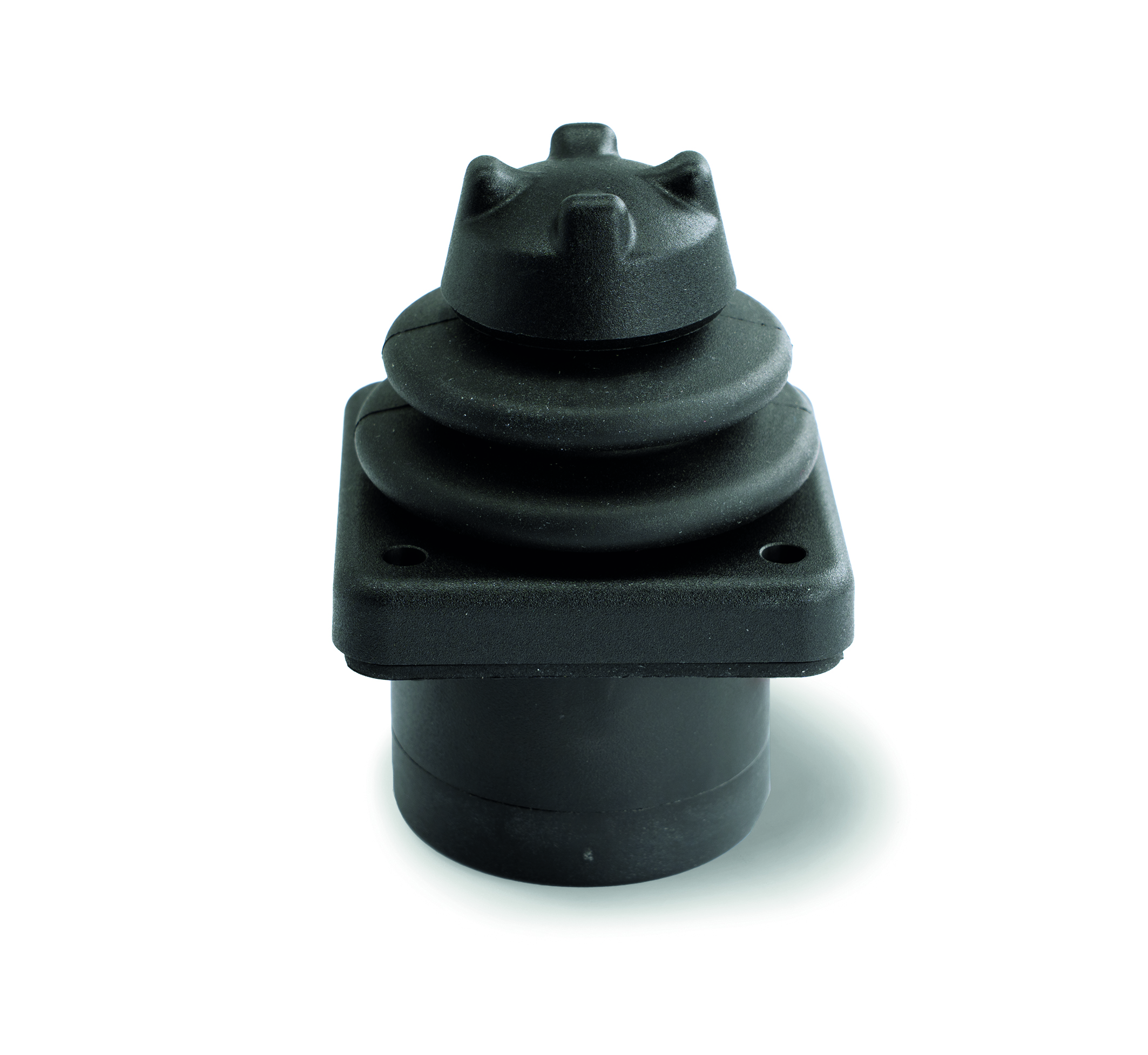 Die Fingerjoysticks der Serie 848 von Megatron mit verschleißfreier Hall-Effekt-Technologie zeichnen sich durch ihre geringe Höhe über Panel von 42mm und die Einbautiefe von weniger als 26mm aus.