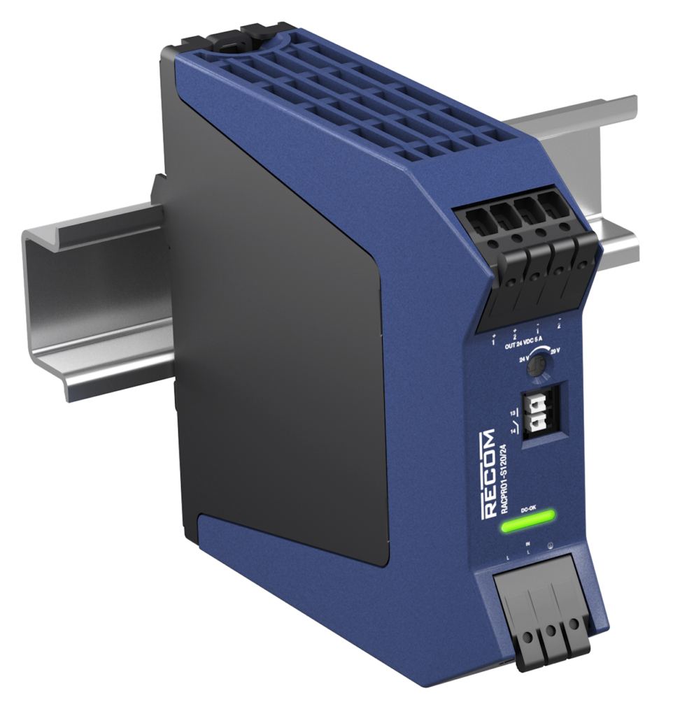 120W-DIN-Rail-Netzteil von Recom Power