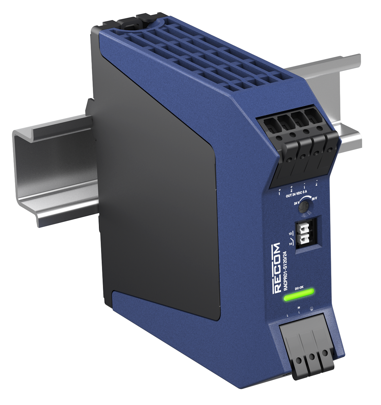 120W-DIN-Rail-Netzteil von Recom Power