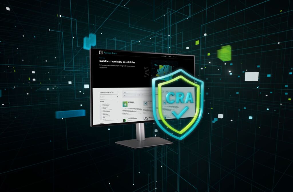 Der PLCnext Store
setzt konsequent auf CRA-konforme Software.