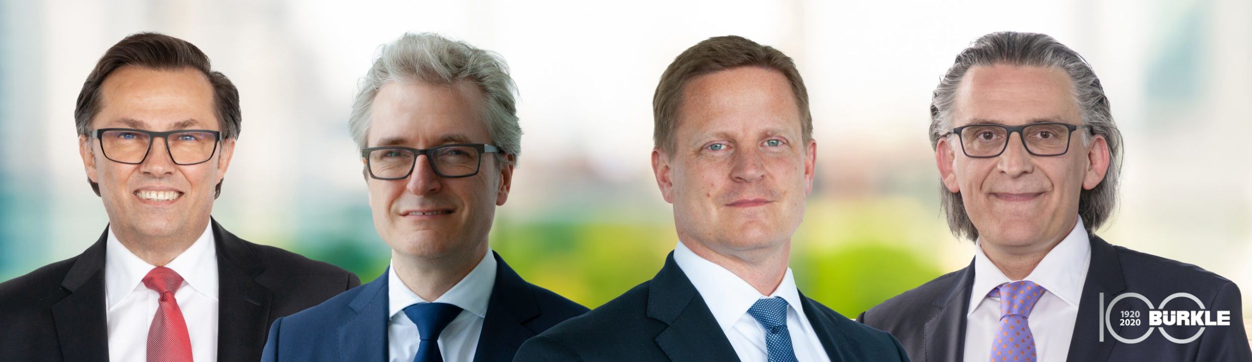 Olaf Rohrbeck, CSO/CTO und Sprecher der Geschäftsführung; Jürgen Müller, CFO; Olaf Hartwig, COO; Jürgen Schröer, Vorsitzender des Beirates