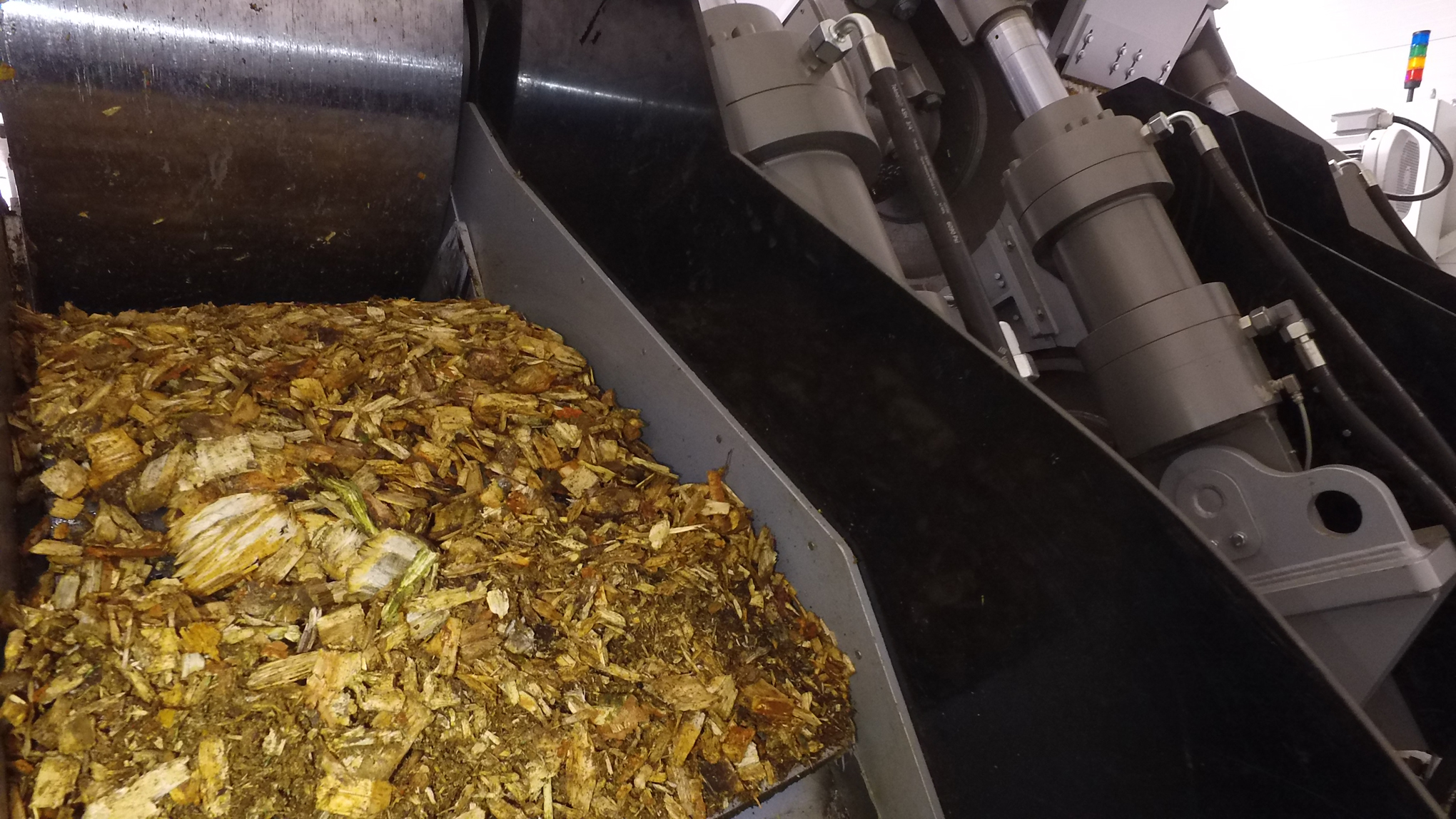 Hackschnitzel – energieeffizient entwässert