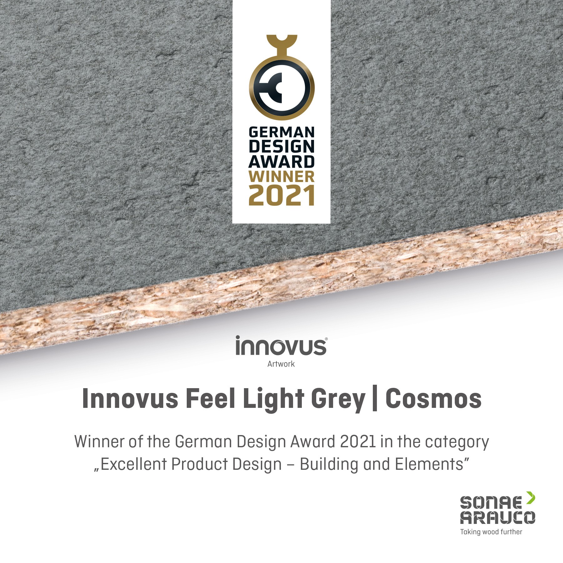 German Design Award für dekorbeschichtete Platte GermanDesignAward_InstaBanner_1800_1800