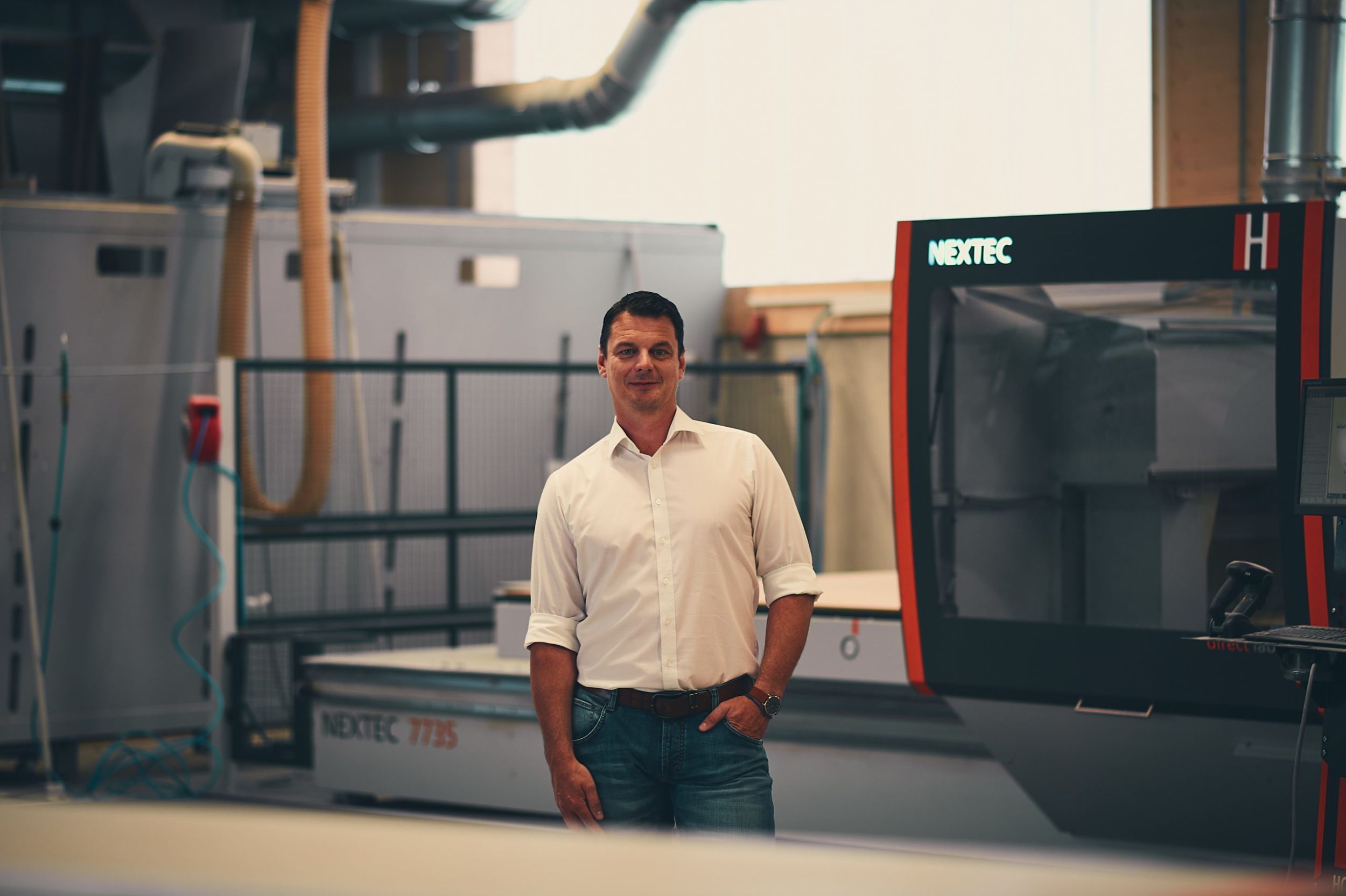 Herzblut und Hightech "Unsere Wünsche wurden perfekt umgesetzt", sagt Tino Skuthan von der Schreinerei Lebens(t)raum.