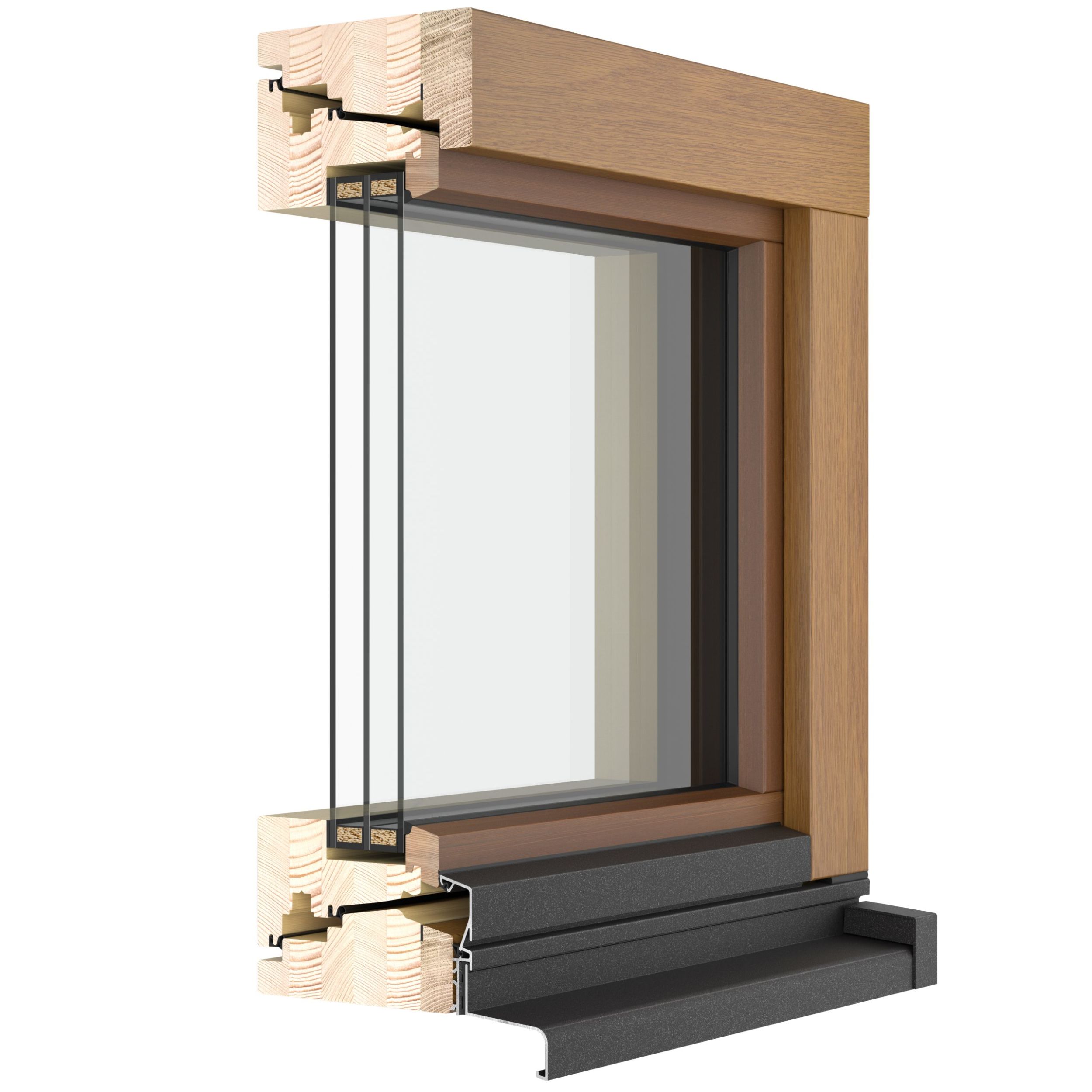 Automatisieren
mit Fingerspitzengefühl ClimaTrend Style von Leitz (im Bild in Holz- und Holz-/Alu-Ausführung) ist ein modulares, zukunftsfähiges Fenstersystem. Es vereint modernes, geradliniges Design mit höchster Funktionalität und Sicherheit.