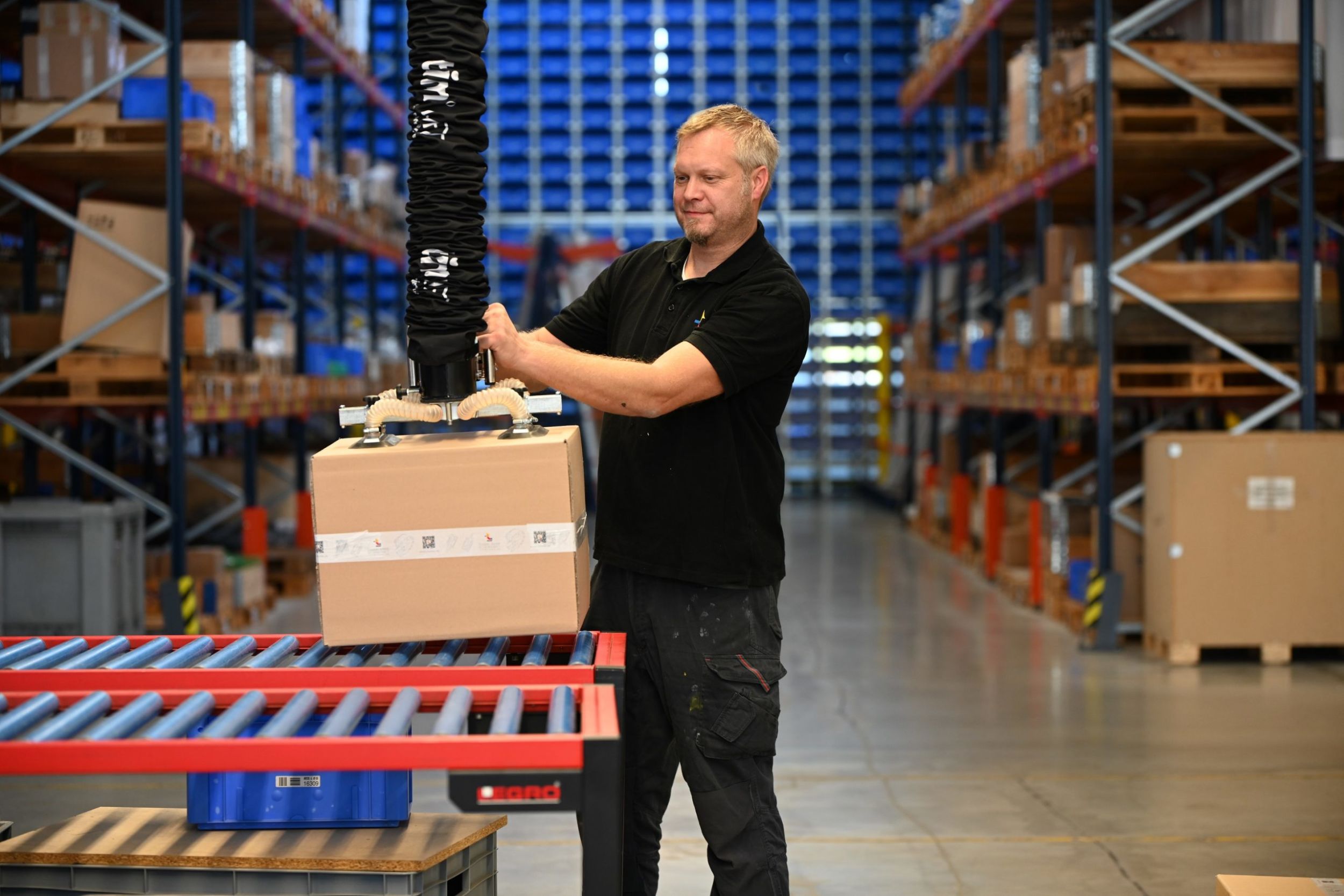 Vakuum-Schlauchheber timLIFT-Schlauchheber-Lager