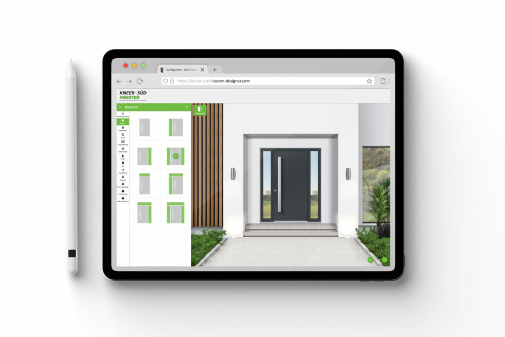 Mit dem Haust&uuml;ren-Konfigurator ist Kneer-S&uuml;dfenster ein Highlight gelungen. Der schw&auml;bische Hersteller von Haust&uuml;ren im Premiumsegment gibt seinen Kunden und Interessenten damit ein perfektes Tool an die Hand, um schneller, einfacher und besser zur Wunsch-Haust&uuml;r zu gelangen.