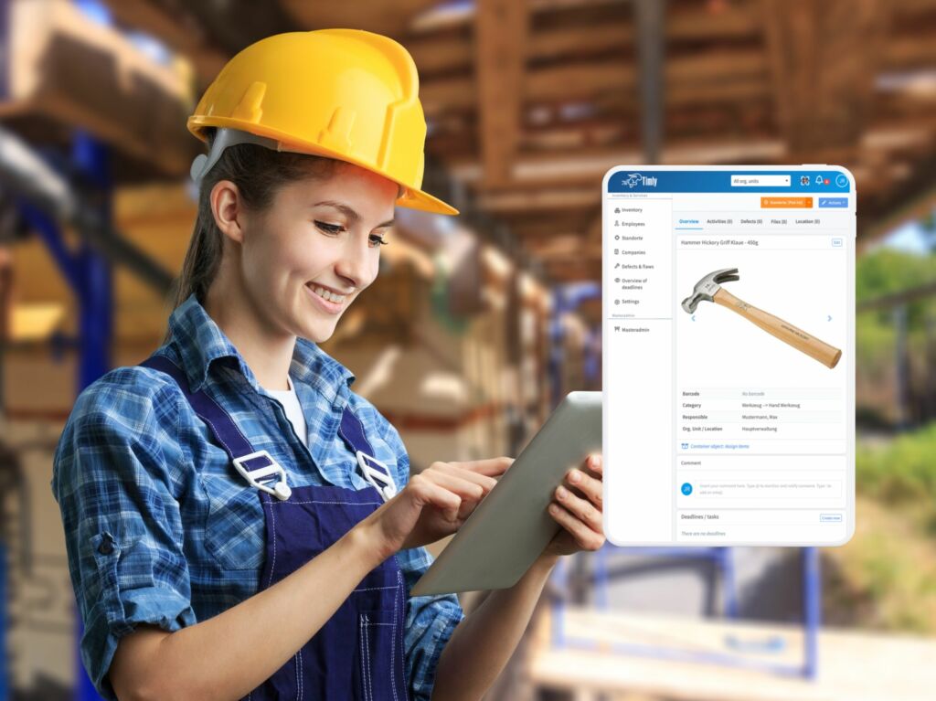 Werkzeugverwaltung optimiert Arbeitsabläufe 1 ConstructionCivilEngineerUseTechnologySoftwareToScanBuildingConstruction