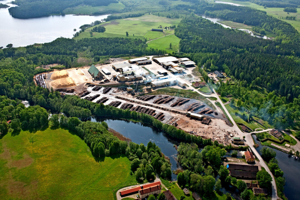 Trockene Späne in skandinavischer Kälte 2 Standort von Sandasa Timber im
schwedischen Forssjö bei Katrineholm