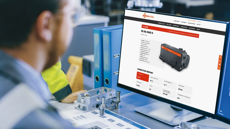 Vakuumerzeuger mit einem System überwachen