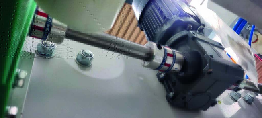 Hier läuft alles rund 3 Die Elastomerkupplungen verbinden die Welle mit dem Antrieb.