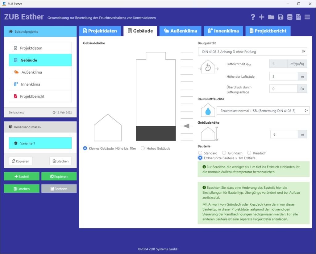 Dynamisches Feuchteverhalten nachweisen 1 Bild: ZUB Systems GmbH
