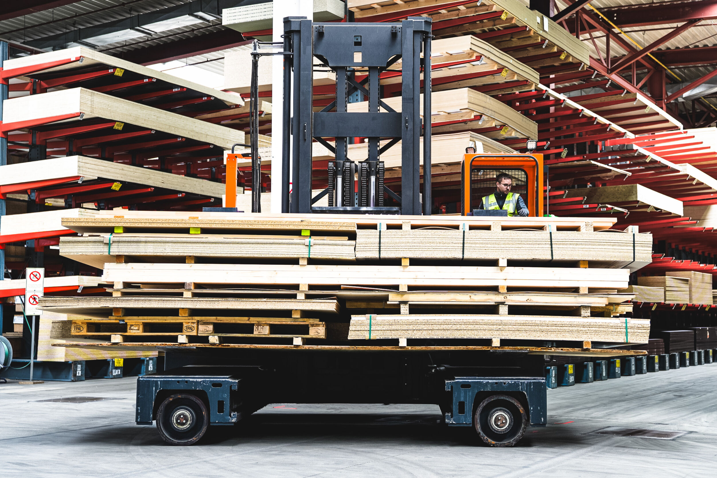 20 LKW voller Holz am Tag