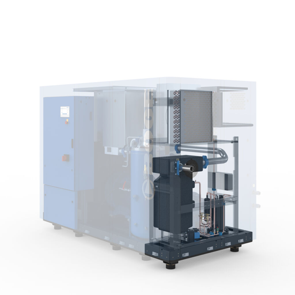 Sparen unter Druck 2 Der ölgeschmierte Schraubenkompressor von 45 bis 110 kW ist auch mit integriertem Trockner verfügbar - für niedrige Druckverlusten und hohe Zuverlässigkeit.