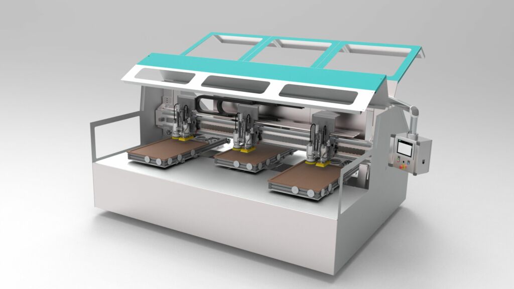 Fein geschliffene Möbelfronten 1 Die Roba Orbital veredelt Möbelfronten und Türen mit hoher Oberflächengüte. und Produktivität