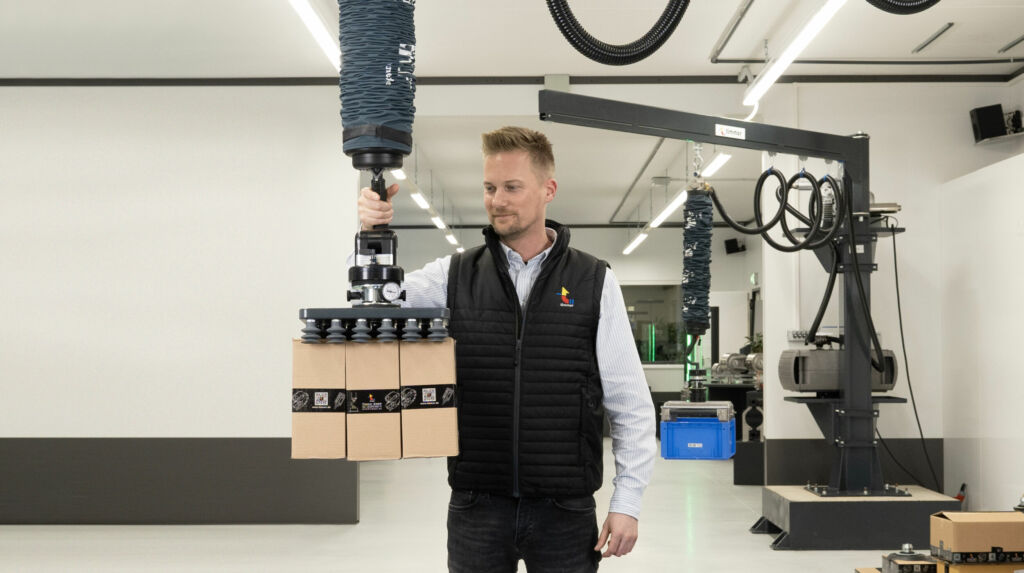 Ergonomisches Lastenhandling 1 timLIFT Multisauger quickLIFT