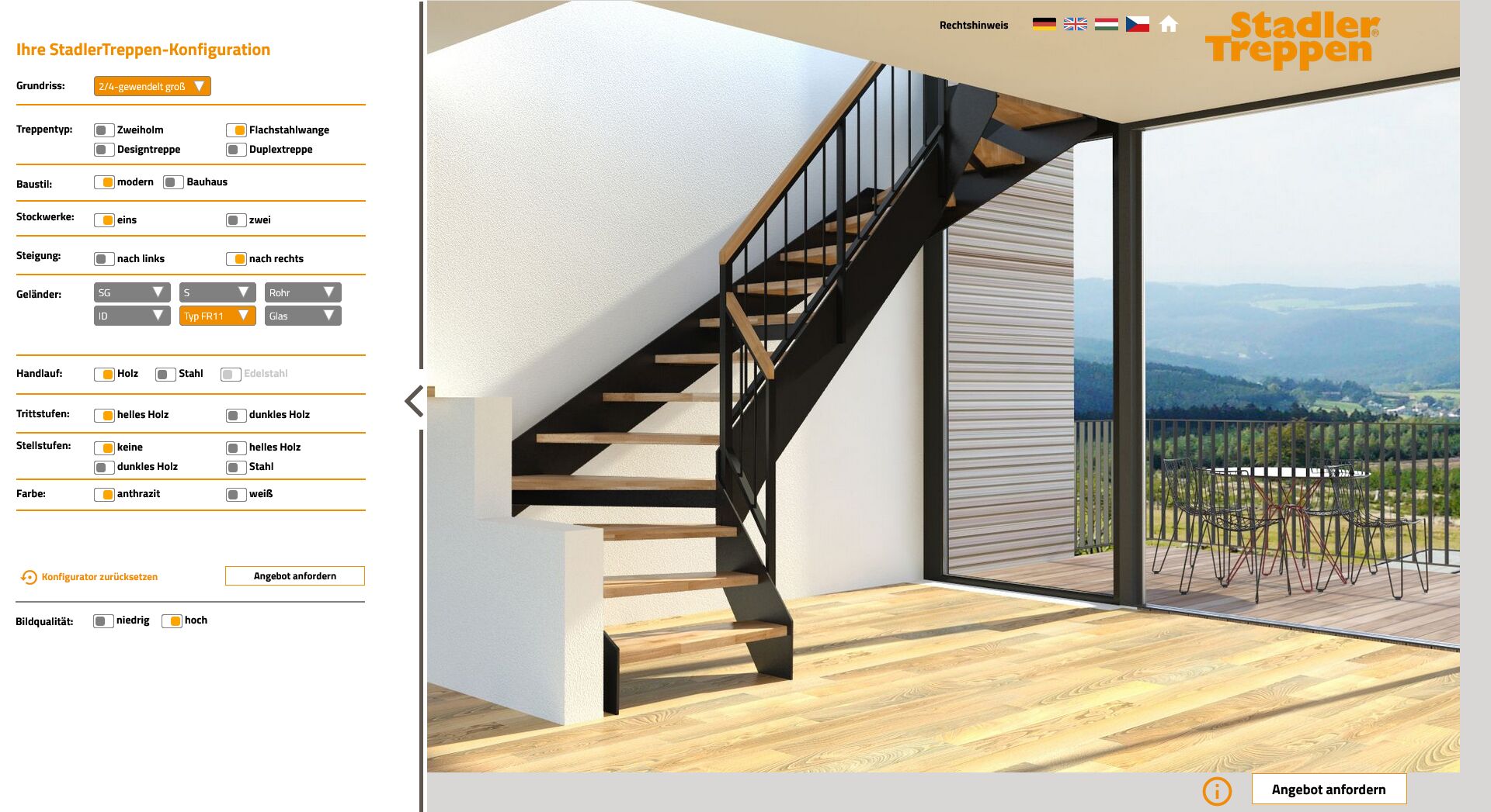 Klick für Klick zur Wunschtreppe