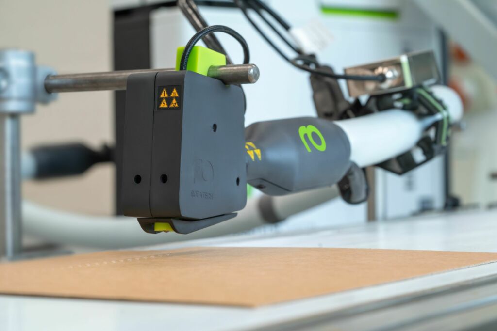 Upgrade für Heißleim-Spritzkopf 1 Der Heißleim-Spritzkopf Volta verspricht Nachhaltigkeit und Energieeffizienz.