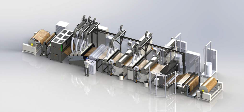 Rolle-zu-Rolle-Anlage für bis zu 1.600mm breite Ware Bild: Kleiberit SE & Co. KG