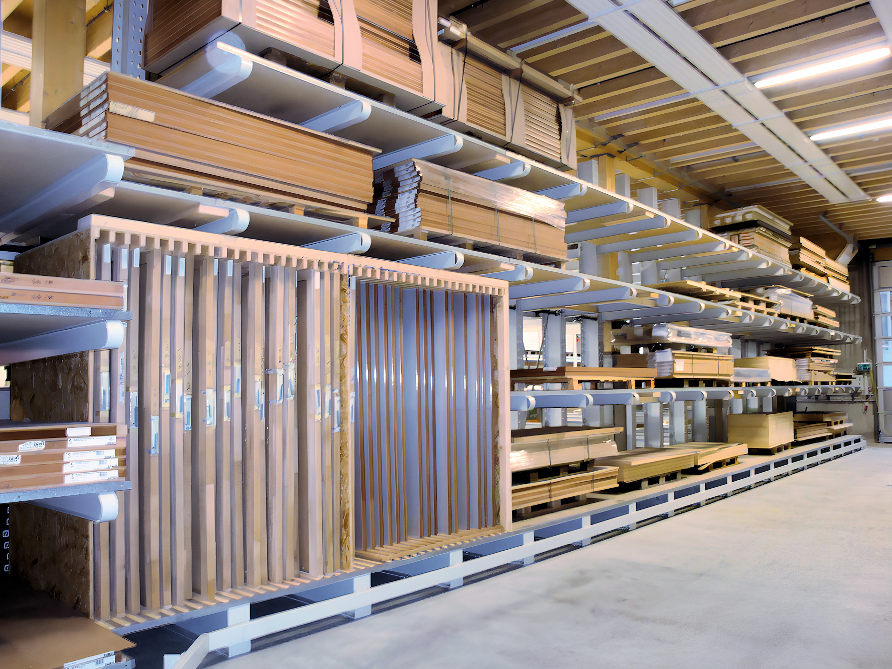 Die schlanke Bauweise und mehrere Lagerebenen der Ohra-Lagertechnik nutzen die vorhandene Fl&auml;che bestm&ouml;glich.