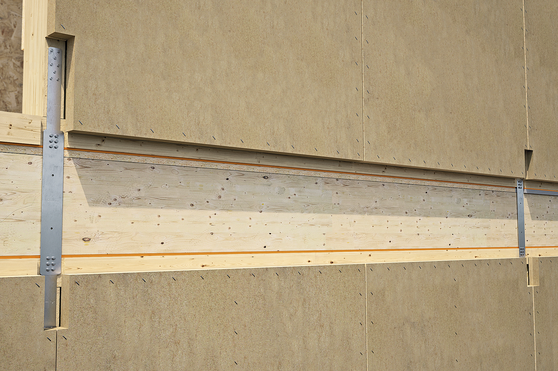 Der WKR Double ist ein modulares System, um Wandelemente geschossübergreifend zu verbinden.