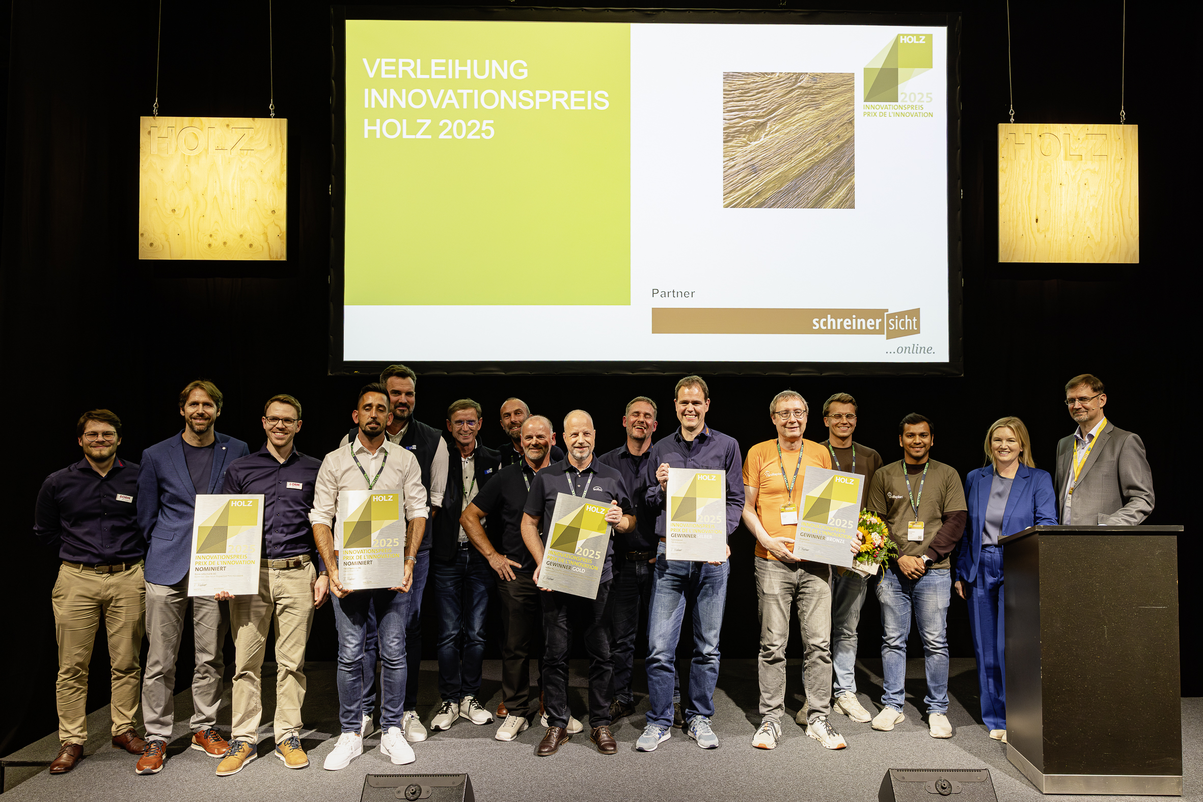 Innovationspreis Holz 2025 auf Messe vergeben