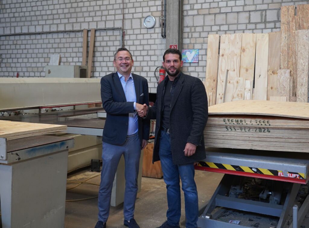 Säge frisch, Kisten fix 3 Langjährige Partner: Daniel Geldmeier und Kevin David Brasel.